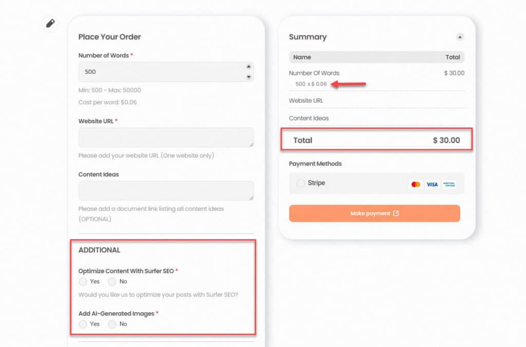 Rank Lyx Pricing Page