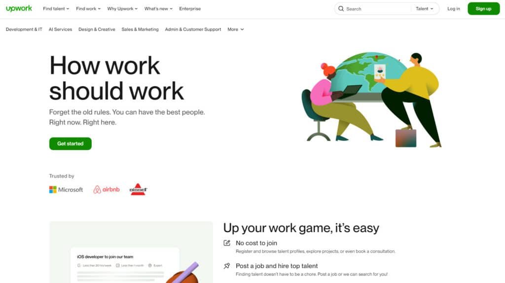 Upwork - Platform to Hire Freelance Writers