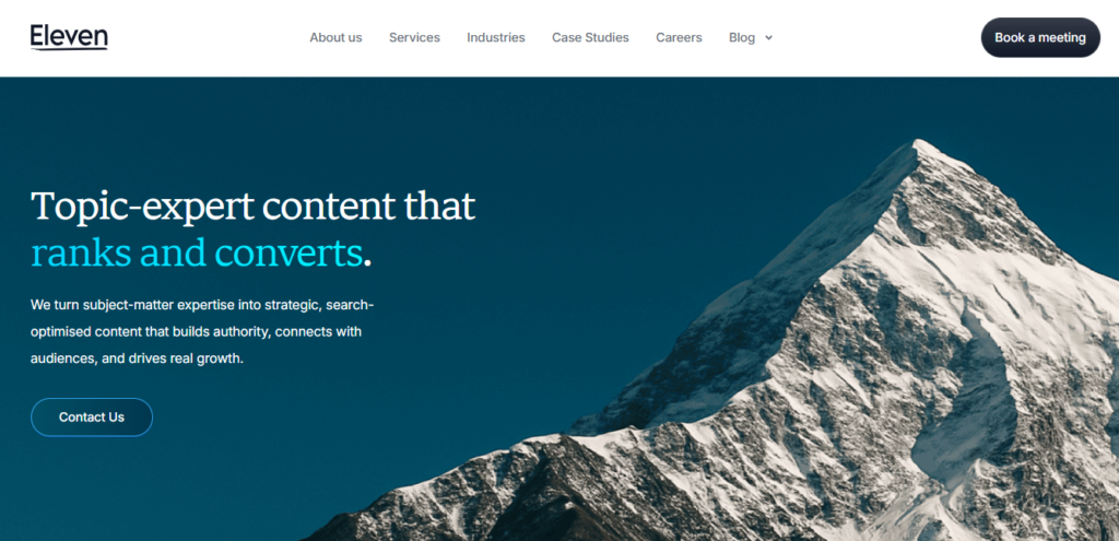 eleven writing - best blog writing agencies