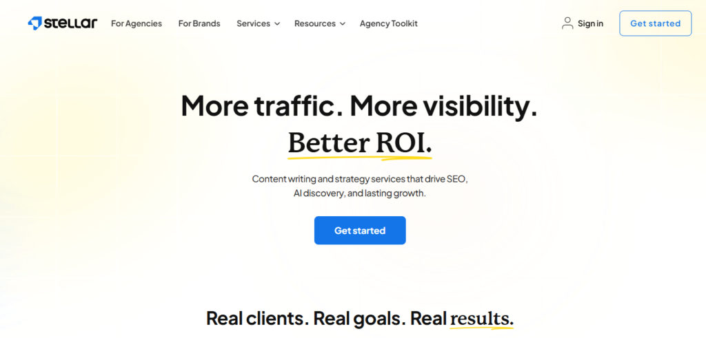 stellar - blog content wrtiting service