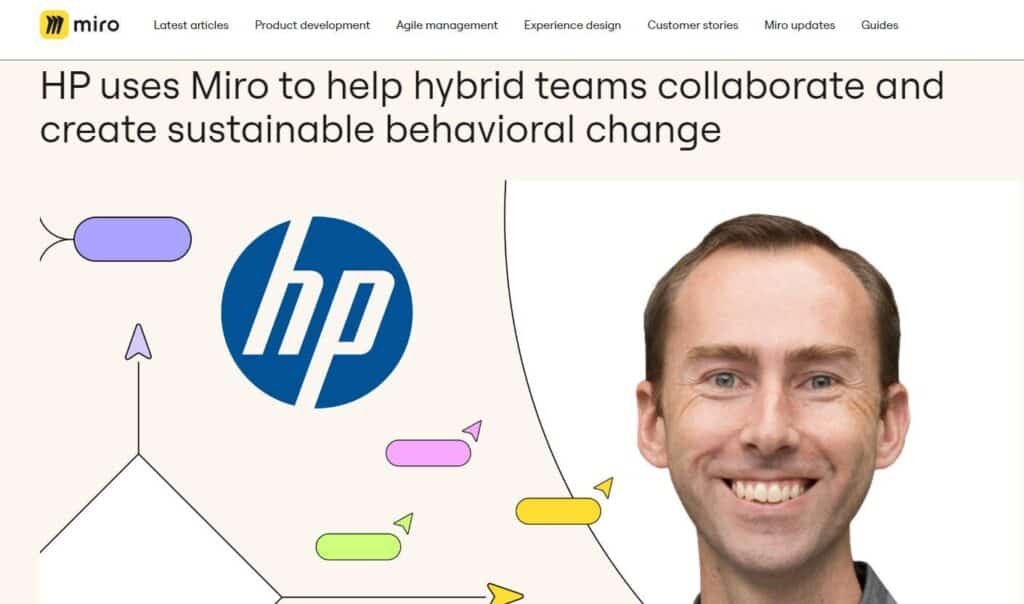 Miro case study about HP