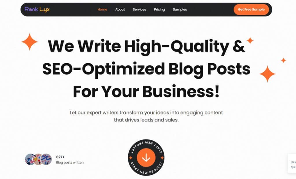 Rank Lyx - Best SaaS Content Writing Service