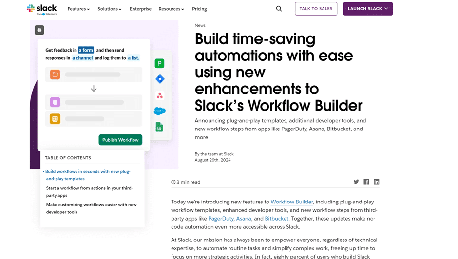 Slack Educates Its Audience Through SaaS Content Writing