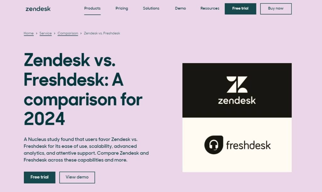 Zendesk Article Comparing Two Customer Support Tools