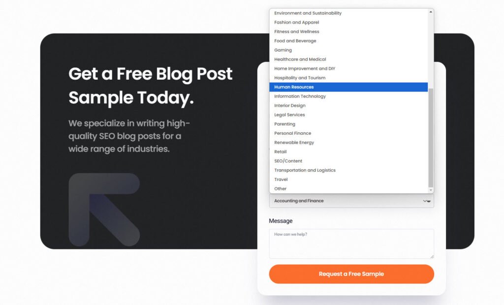 Request a Free Blog Post Sample on Rank Lyx