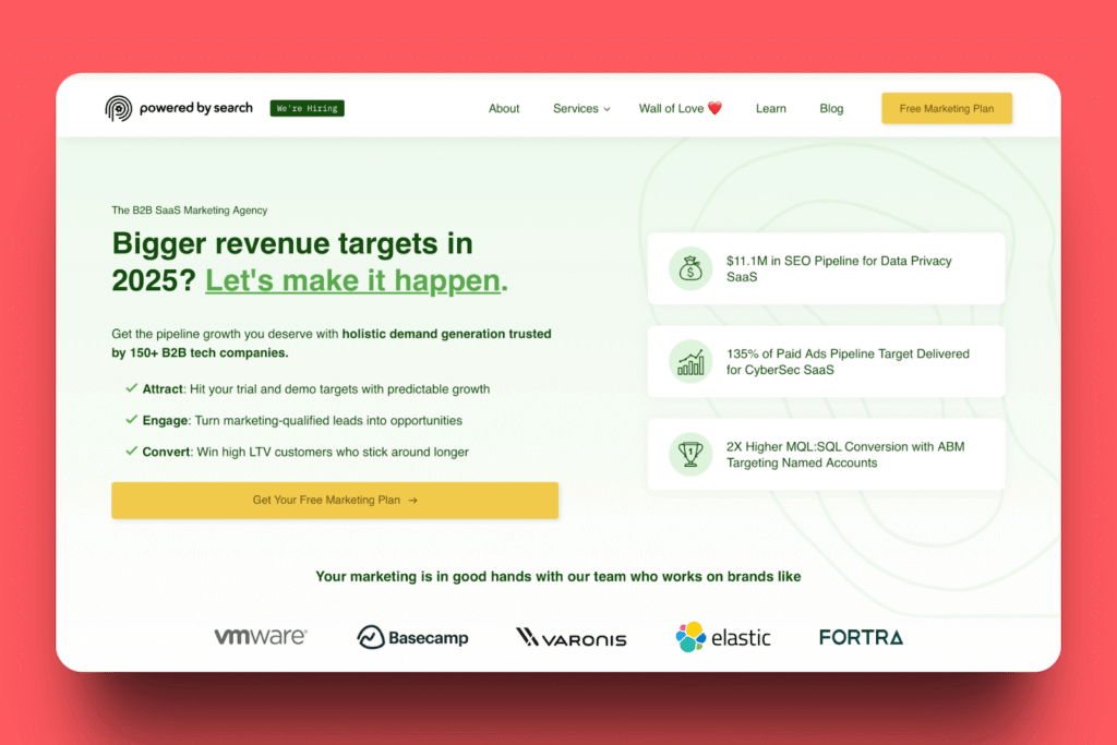 Powered by Search - Best B2B SaaS Marketing Agencies