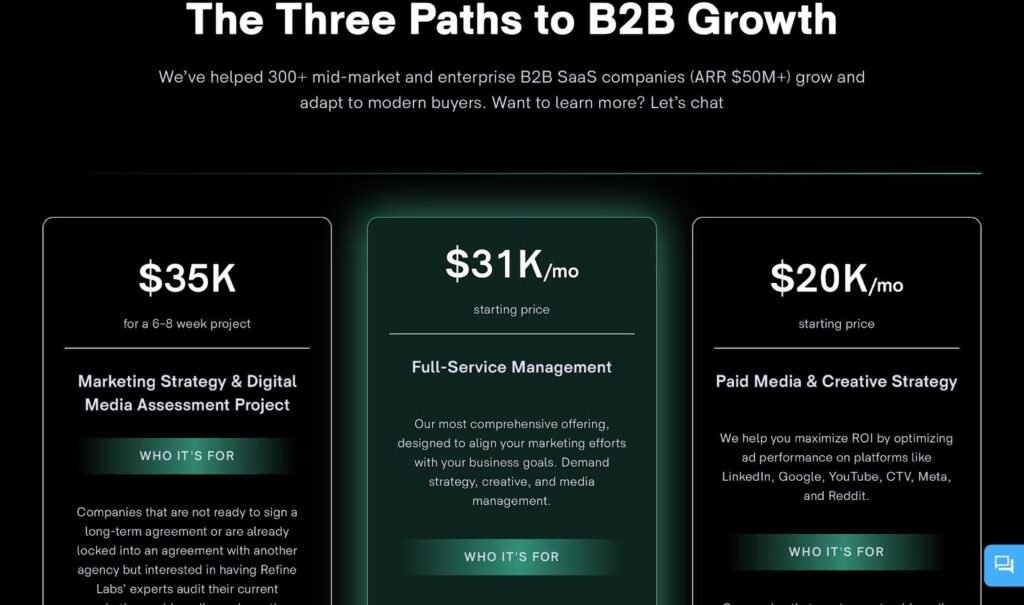 Refine Labs Pricing Plans