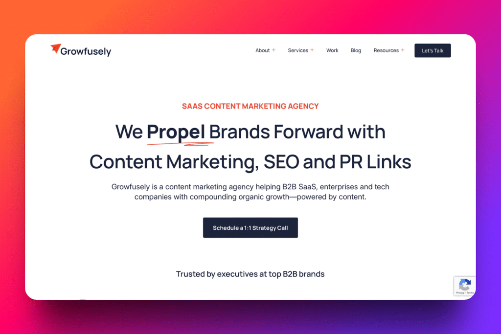 growfusely - best b2b marketing agencies