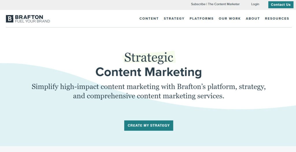 brafton - popular content creation agencies