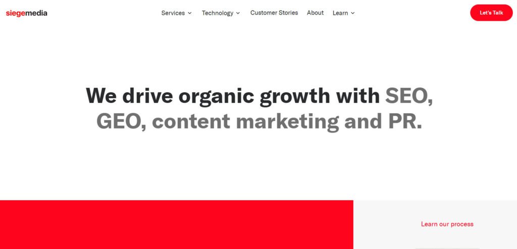 siege media - top content creation agencies
