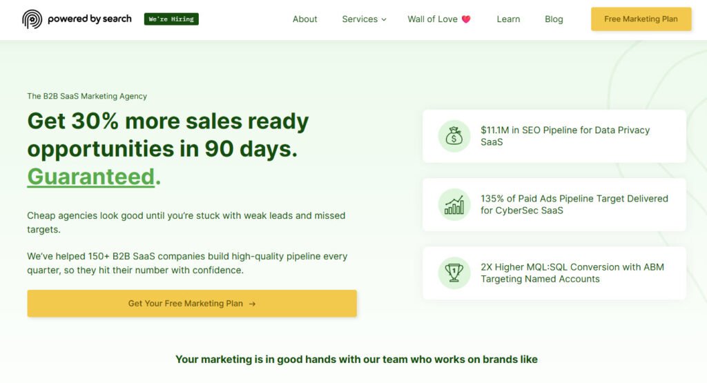 powered by search - best saas seo agencies