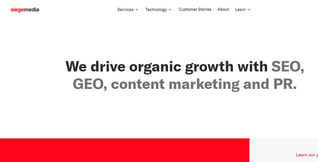 siege media - top seo agencies for saas companies