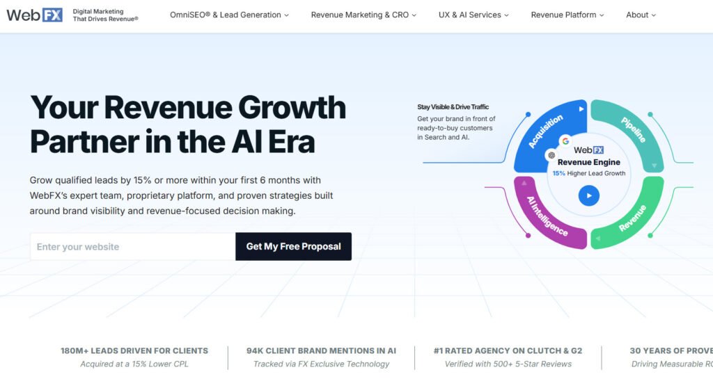 webfx - best seo agencies for saas companies