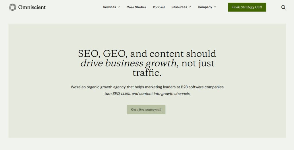 omniscient digital - popular saas content marketing agencies