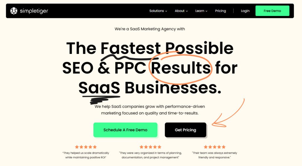 simpletiger - content marketing service for b2b saas