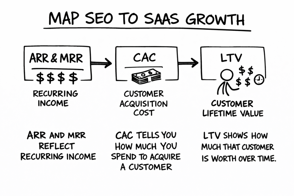 map seo to saas growth
