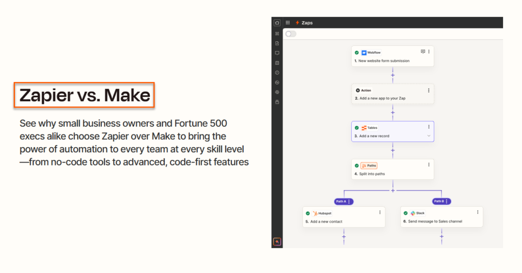 saas seo page type - comparison pages